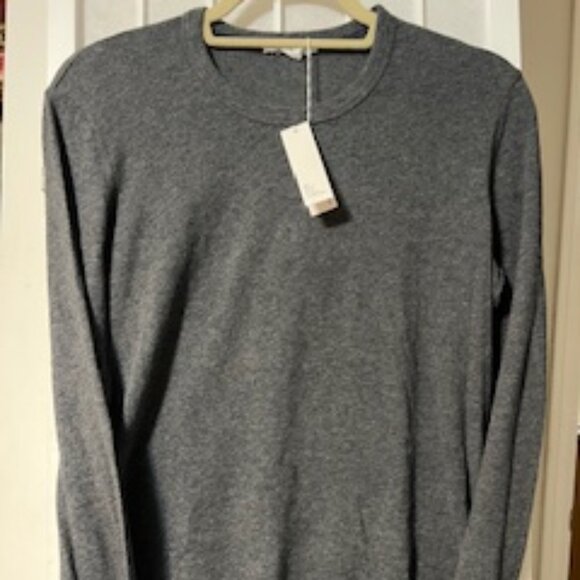 NWT James Perse Grey Heather Long Sleeve Tee Size 3 (M) - Picture 1 of 8